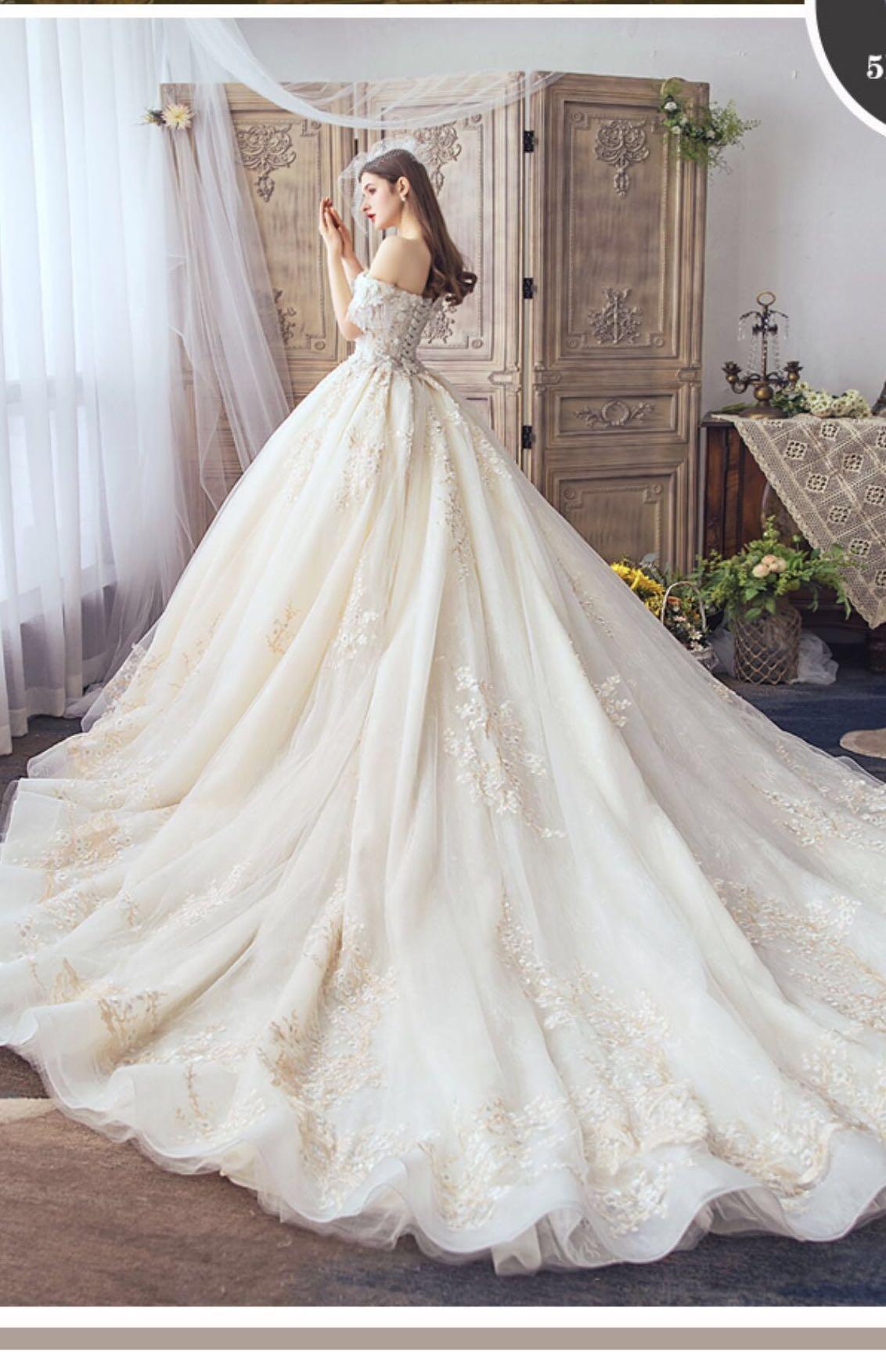 White princess ball gown cheap