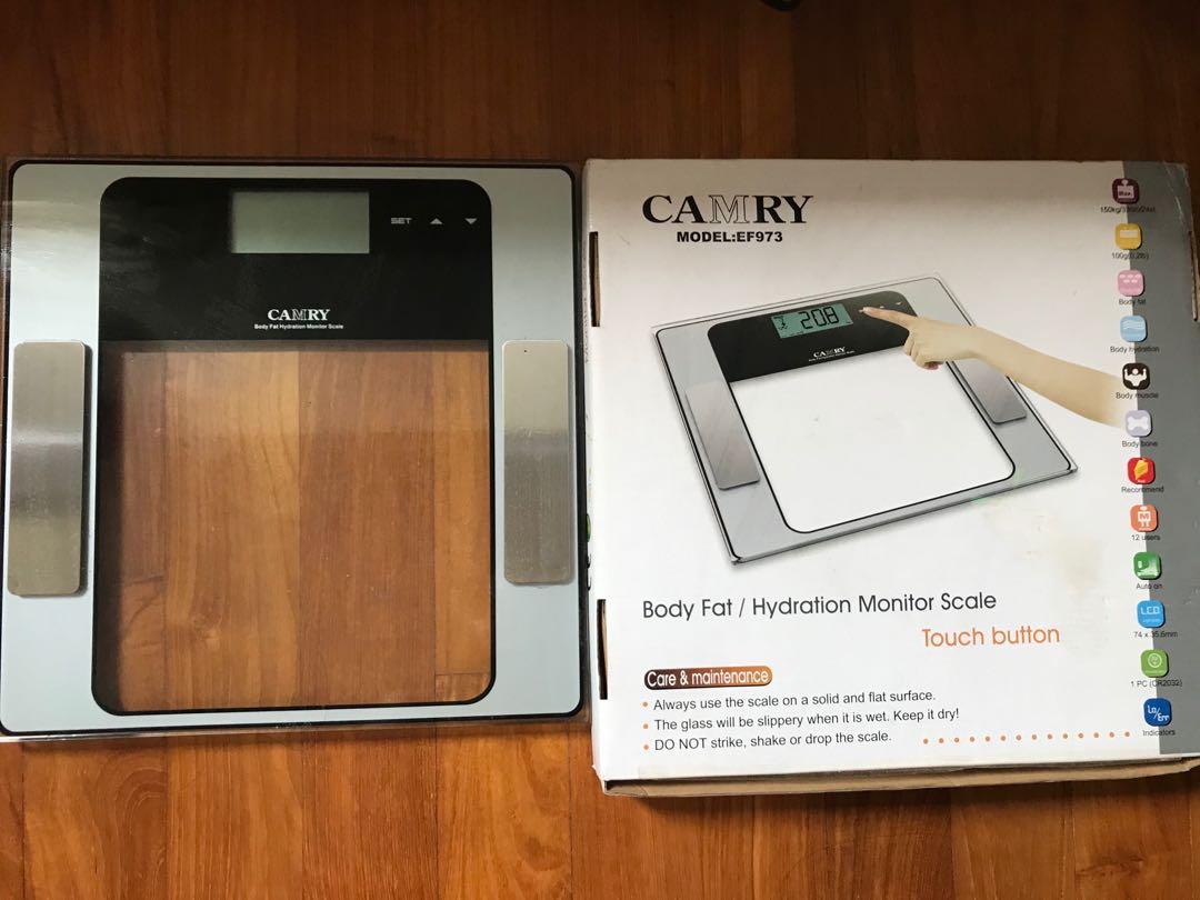 LCD Weighing scale Body fat / hydration monitor scale, Health