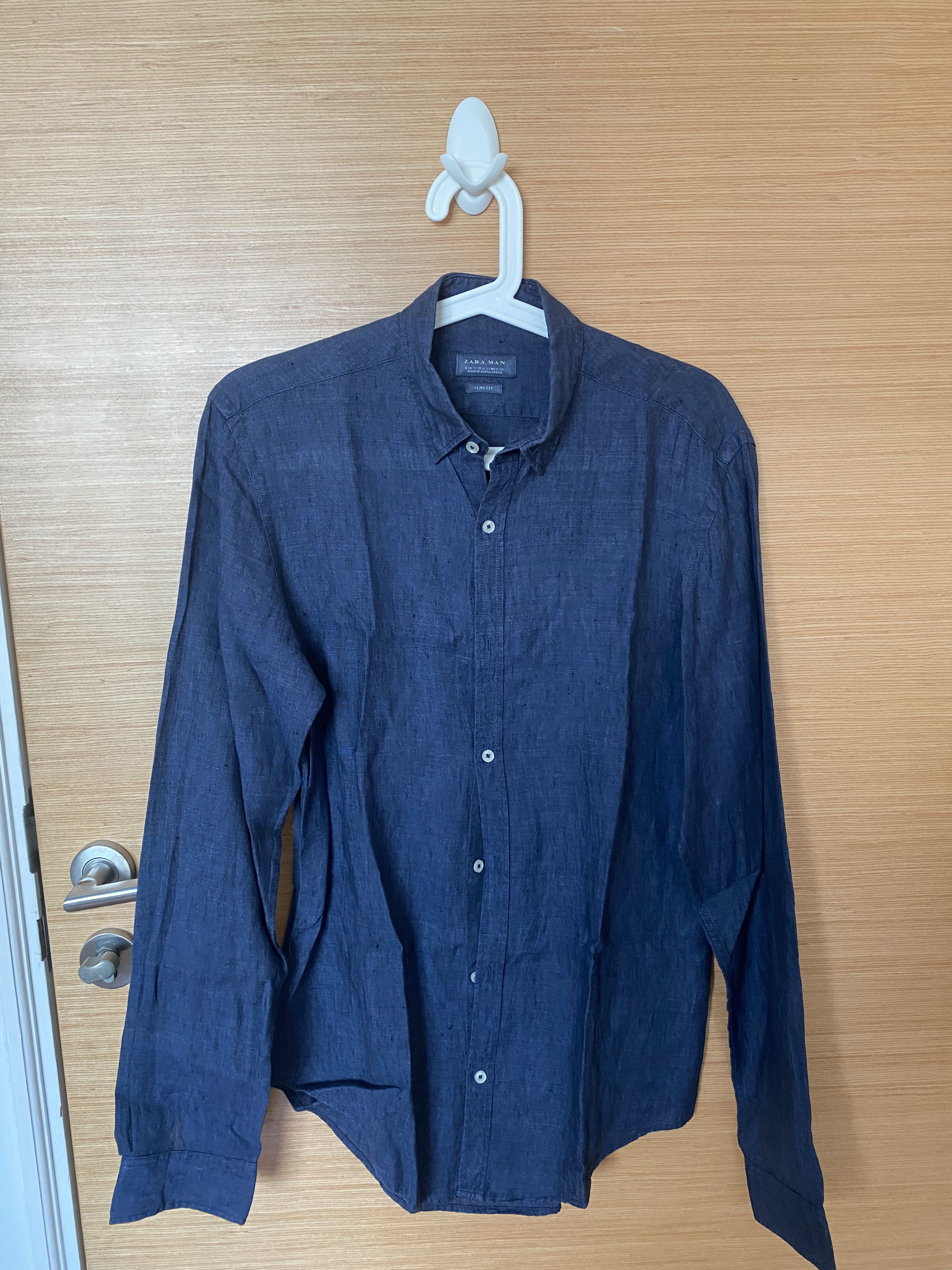 Zara linen shirt, Men's Fashion, Tops & Sets, Formal Shirts on Carousell