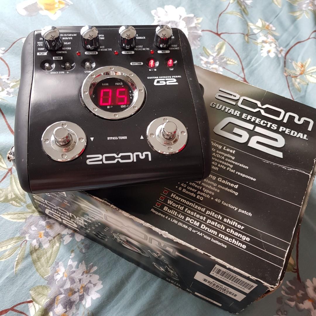 Zoom G2 Guitar Effects Pedal Music Media Music Accessories On Carousell