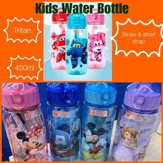 430ml Kids Water Bottle Disney/Princess Sophia/Super Wings/Captain America