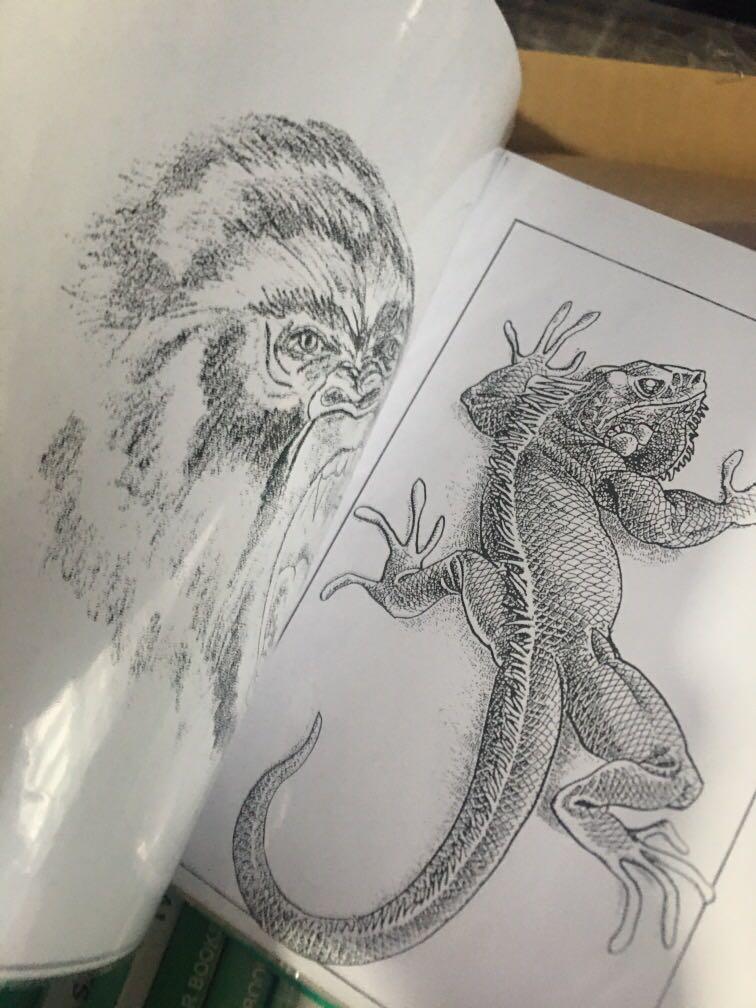 A4 size folders with tattoo flash, Hobbies & Toys, Stationery & Craft ...
