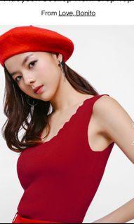 Addyson Scallop Hem Crop Top