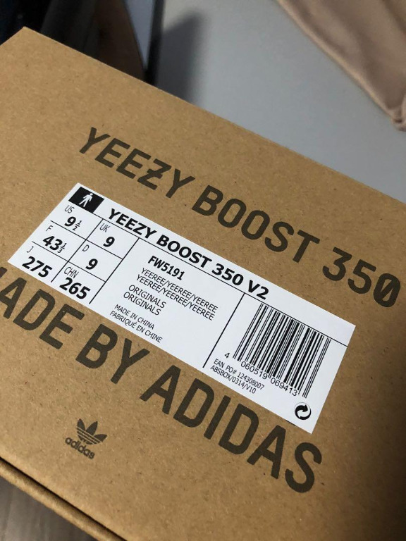 Adidas yeezy clearance boost 350 box
