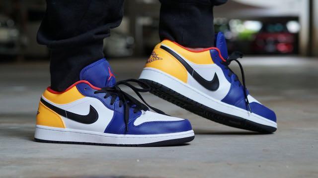 AJ1 low royal yellow Men s Fashion Footwear Sneakers on Carousell