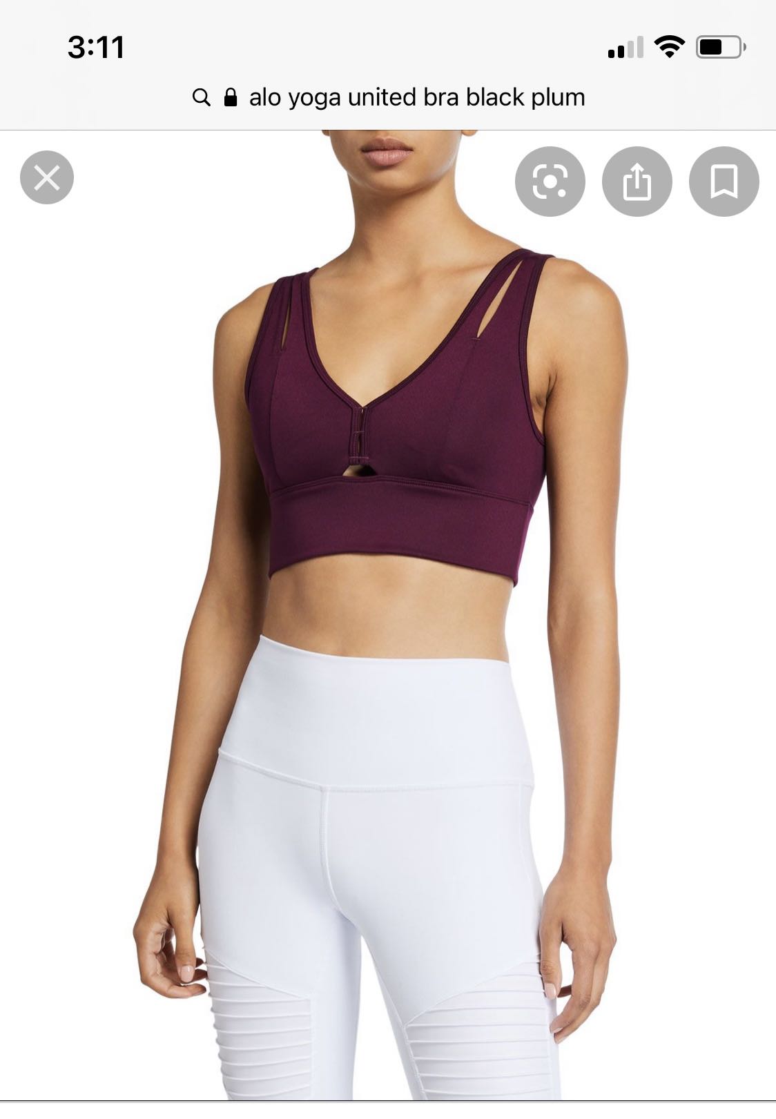 Alo yoga united long bra clearance