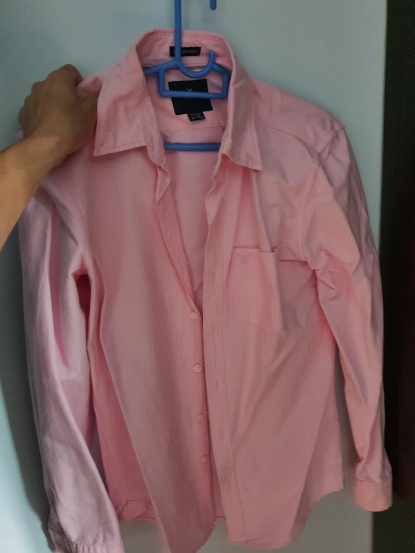American Eagle Shirt Mens (Pink), Men's 