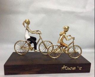 Angelito Cacnio sculpture (cyclist)