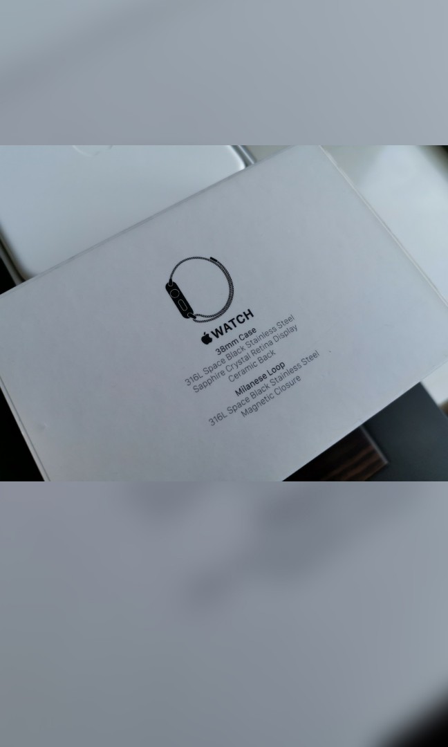 Apple watch 38mm 316l stainless steel sapphire crystal ceramic back best sale
