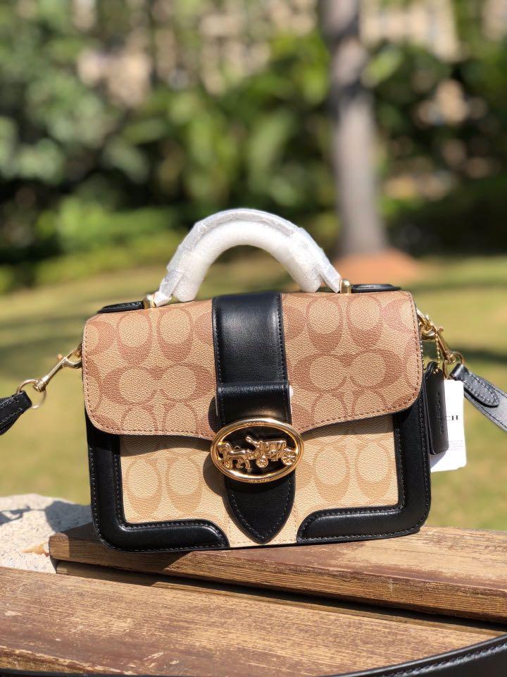 Coach purse cheap with snakeskin handles