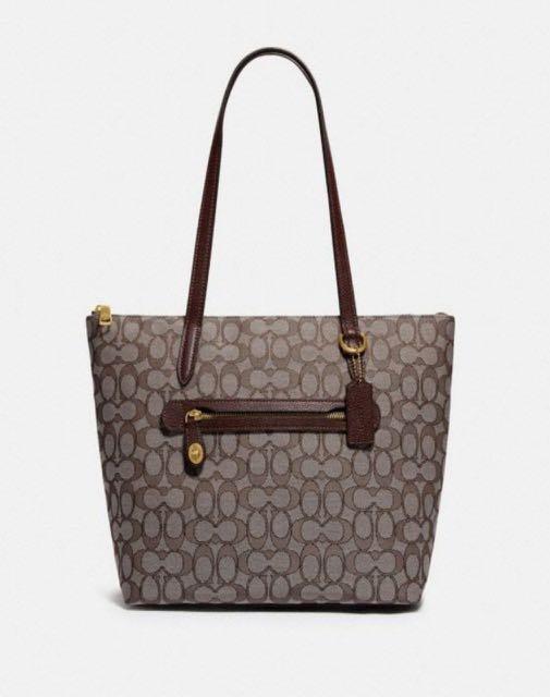 Taylor tote in signature jacquard new arrivals