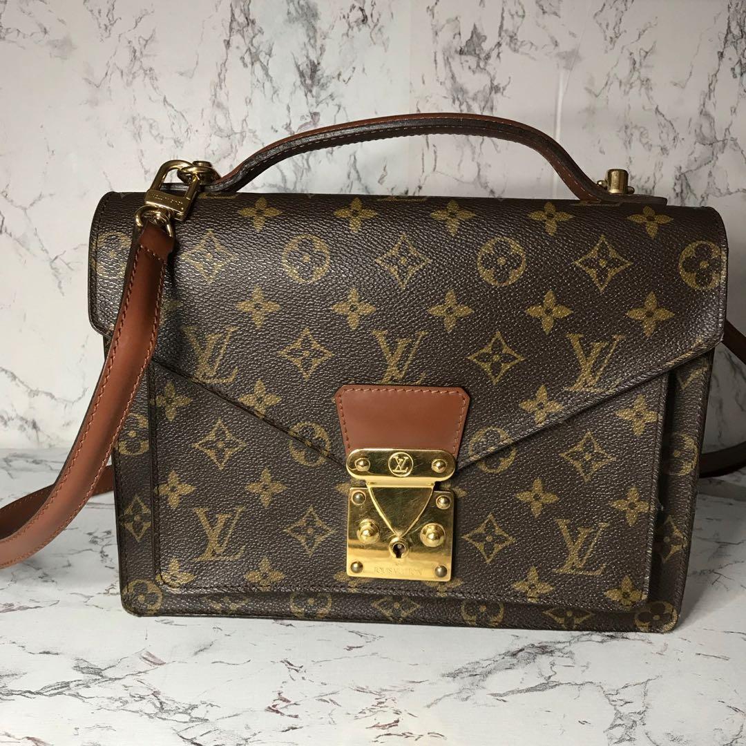 Vintage Louis Vuitton Monogram Monceau Shoulder Bag, Luxury, Bags & Wallets  on Carousell