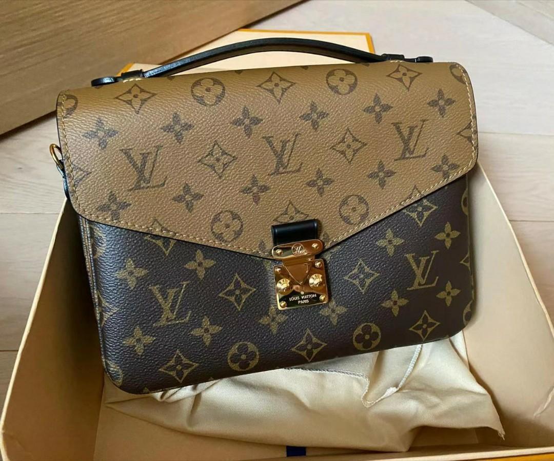 Authentic Louis Vuitton Pochette Metis Reverse Monogram Luxury