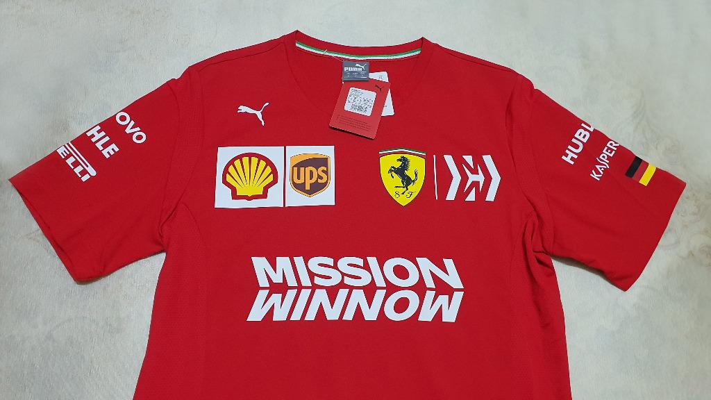 AUTHENTIC PUMA Ferrari Sebastian Vettel T Shirt F1 2019 NEW Men s
