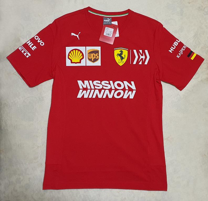 AUTHENTIC PUMA Ferrari Sebastian Vettel T Shirt F1 2019 NEW Men s