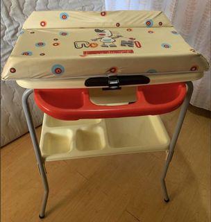 Baby changing table and bath tub