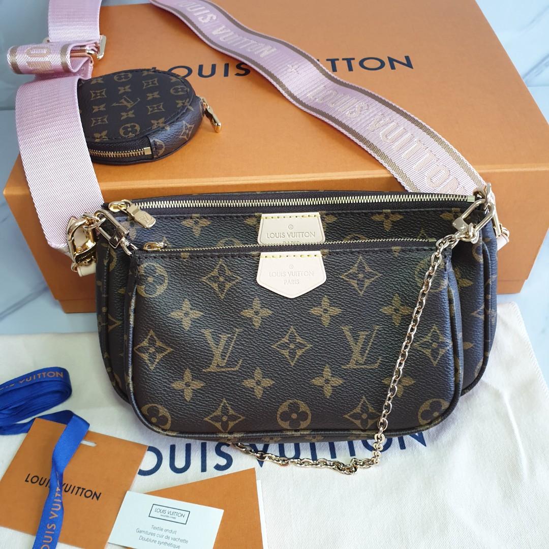 Louis Vuitton Multi Pochette 5 in 1 (Pink Strap), Luxury, Bags & Wallets on  Carousell