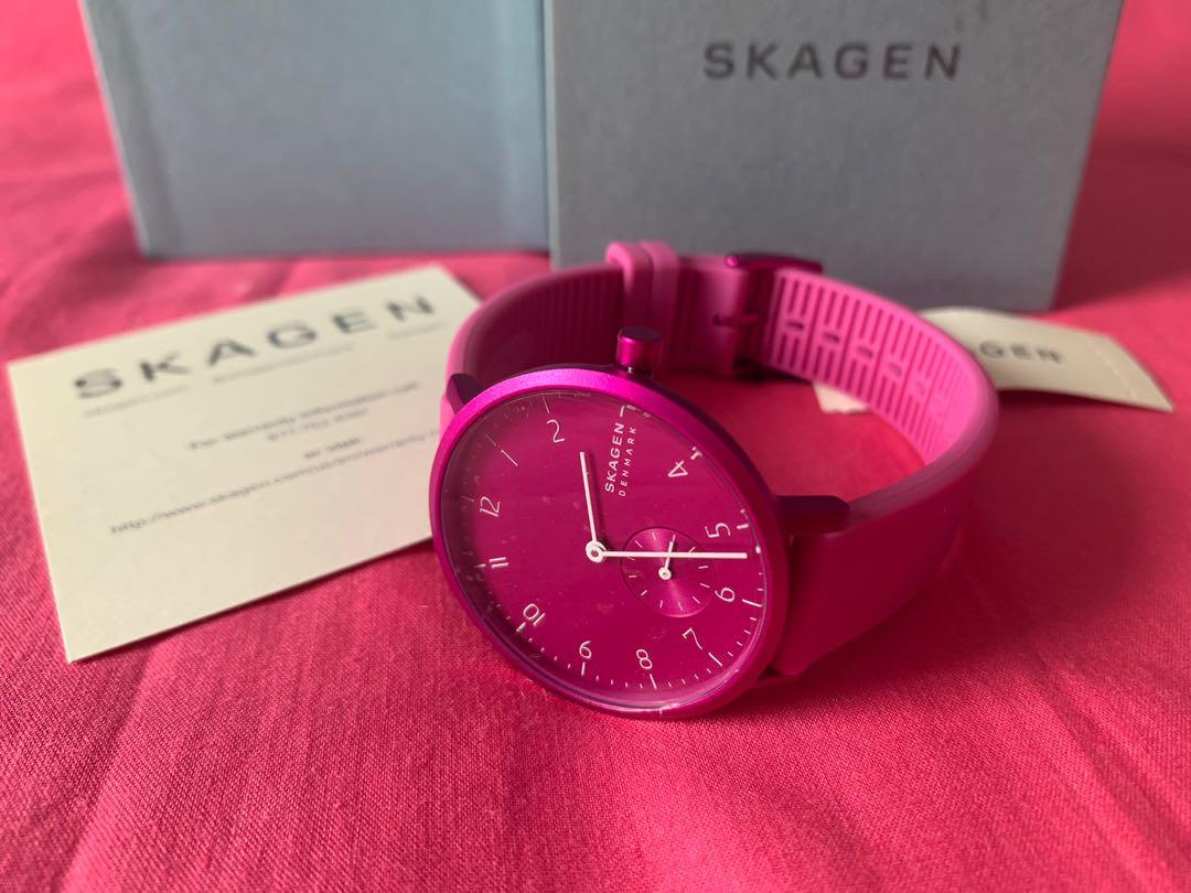 Skagen pink sales watch