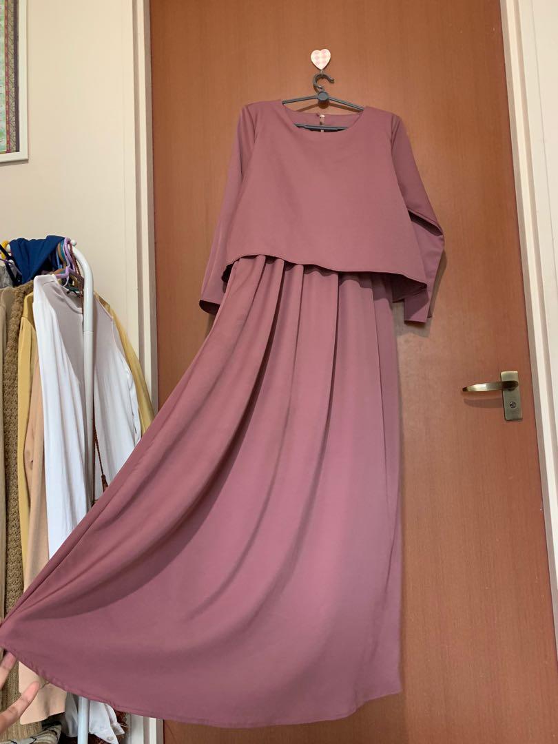 Mauve maxi hotsell dress casual