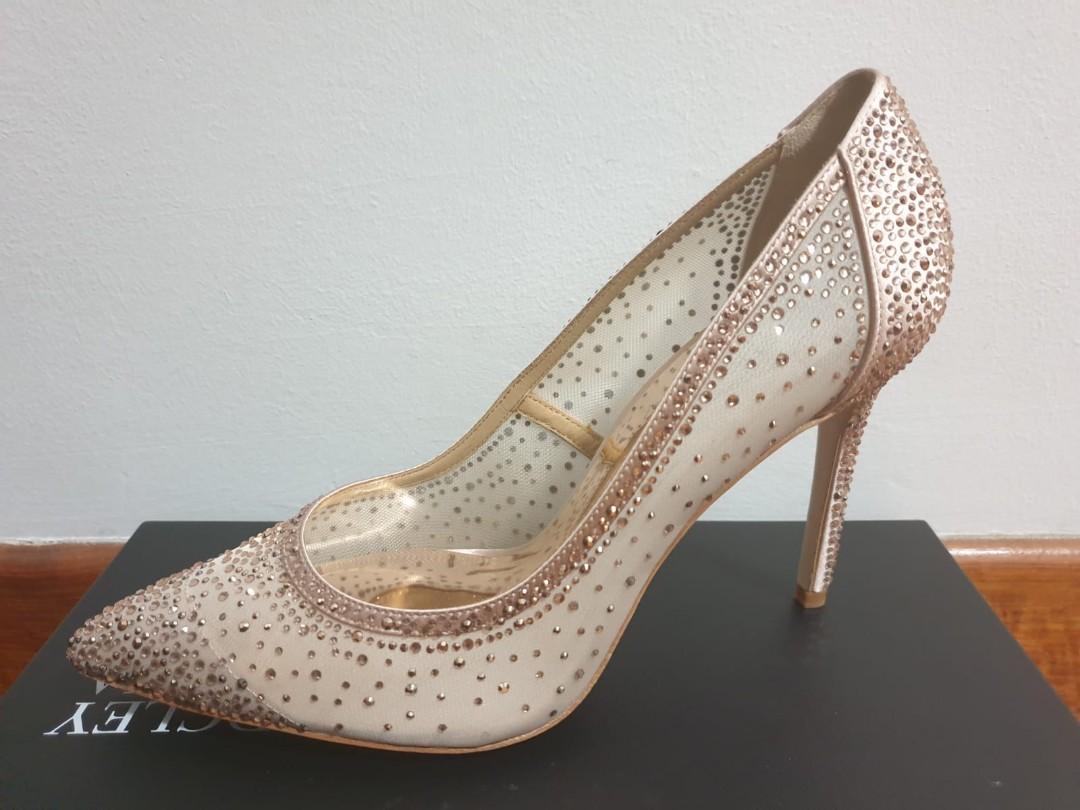 Weslee crystal embellished cheap evening shoe