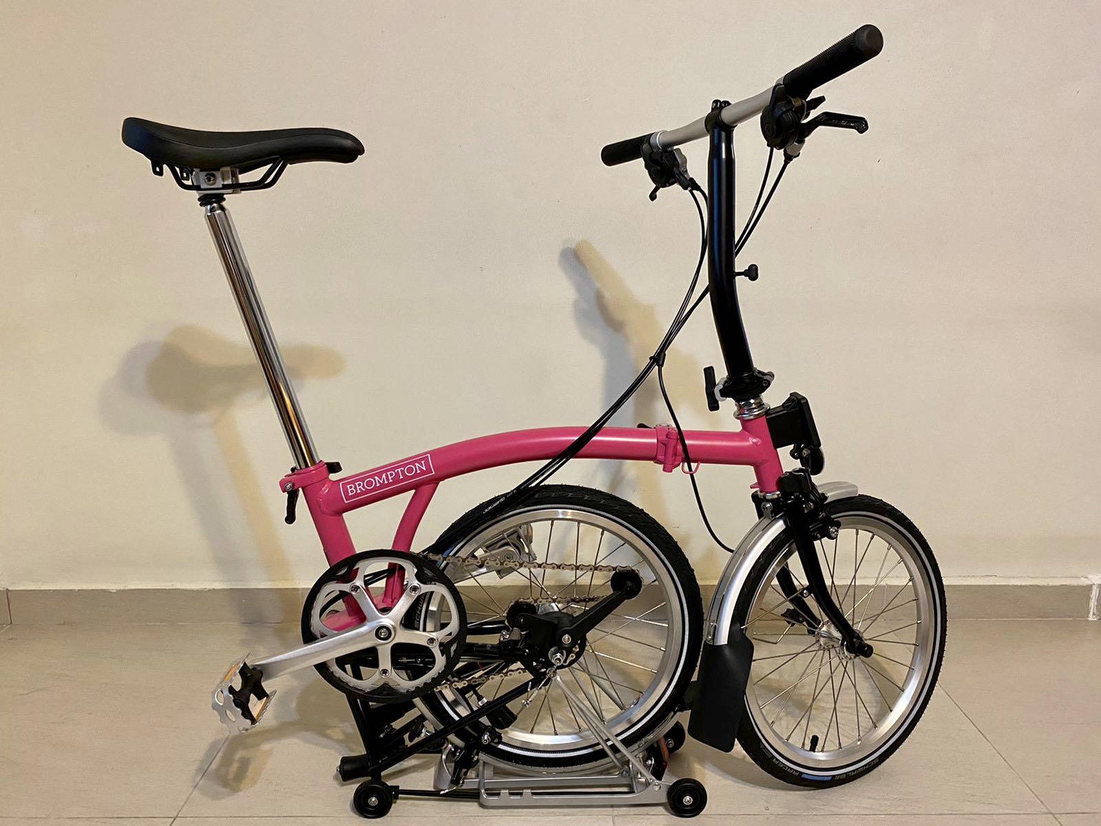 Brompton pink black hotsell edition