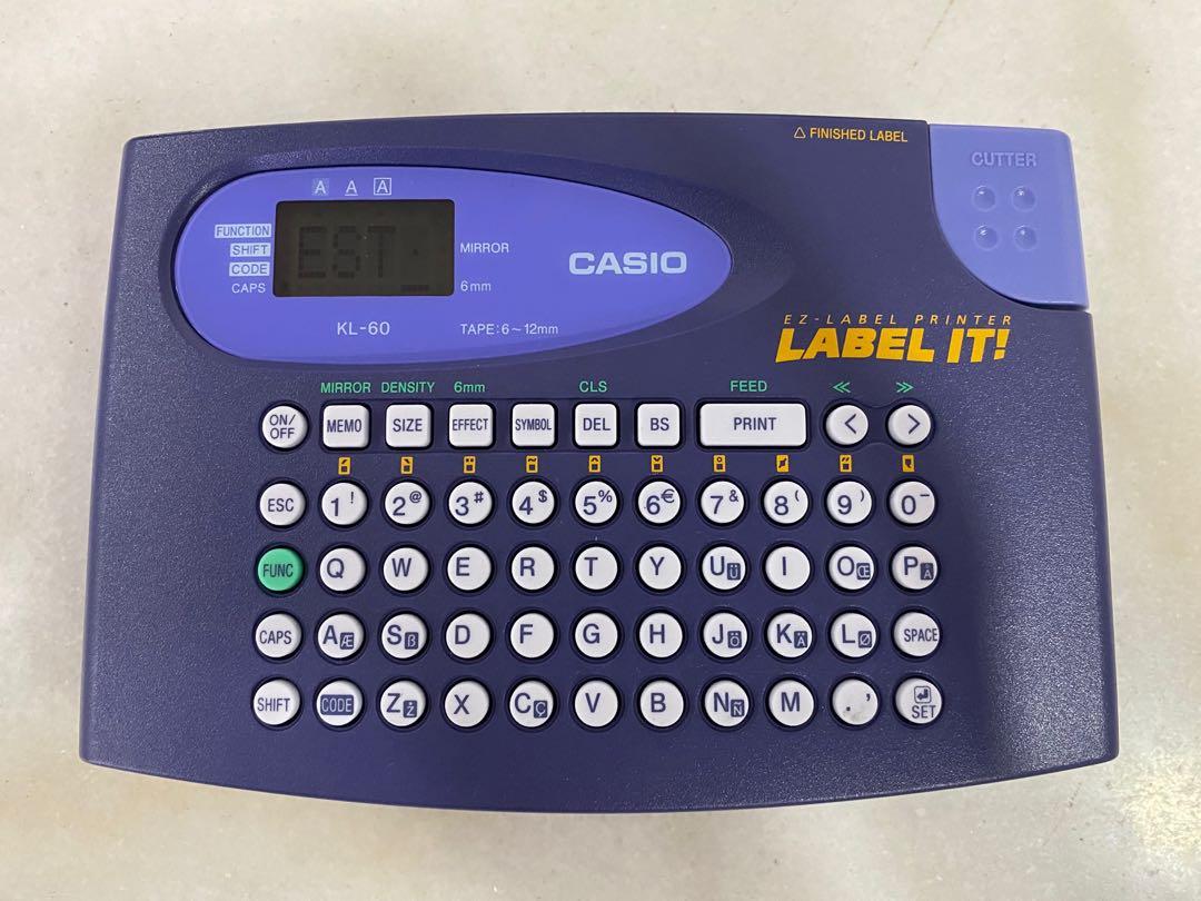 Casio Label Printer KL 60 Hobbies Toys Stationery Craft Stationery School Supplies on Carousell