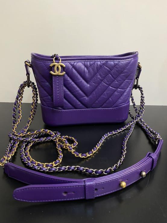 Chanel gabrielle purple hot sale