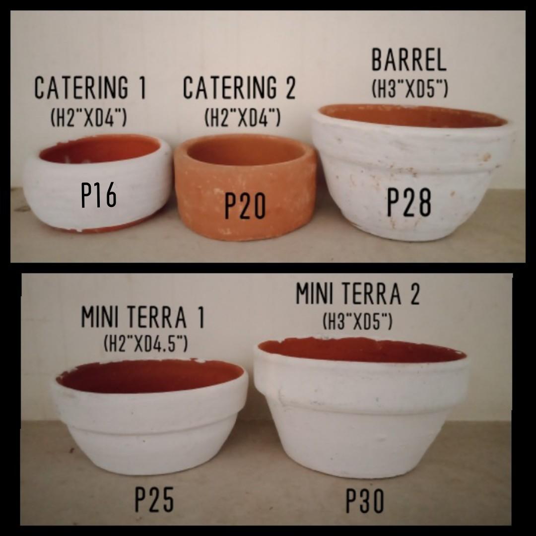 Clay Pots (Category: Gardening Tools & Ornaments) located in Manila. Submitted by sheelavie (Listing ID 1060326068, Image 1). Description: .