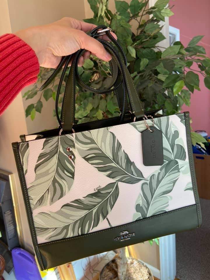 Coach banana top leaf bag