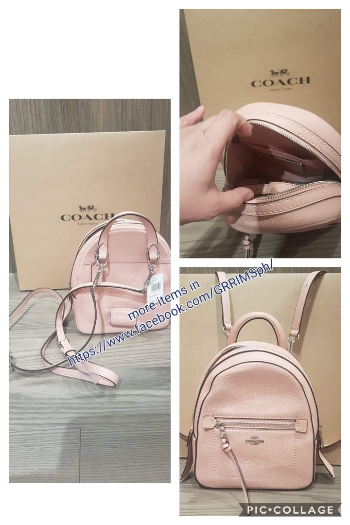 Light pink online coach backpack