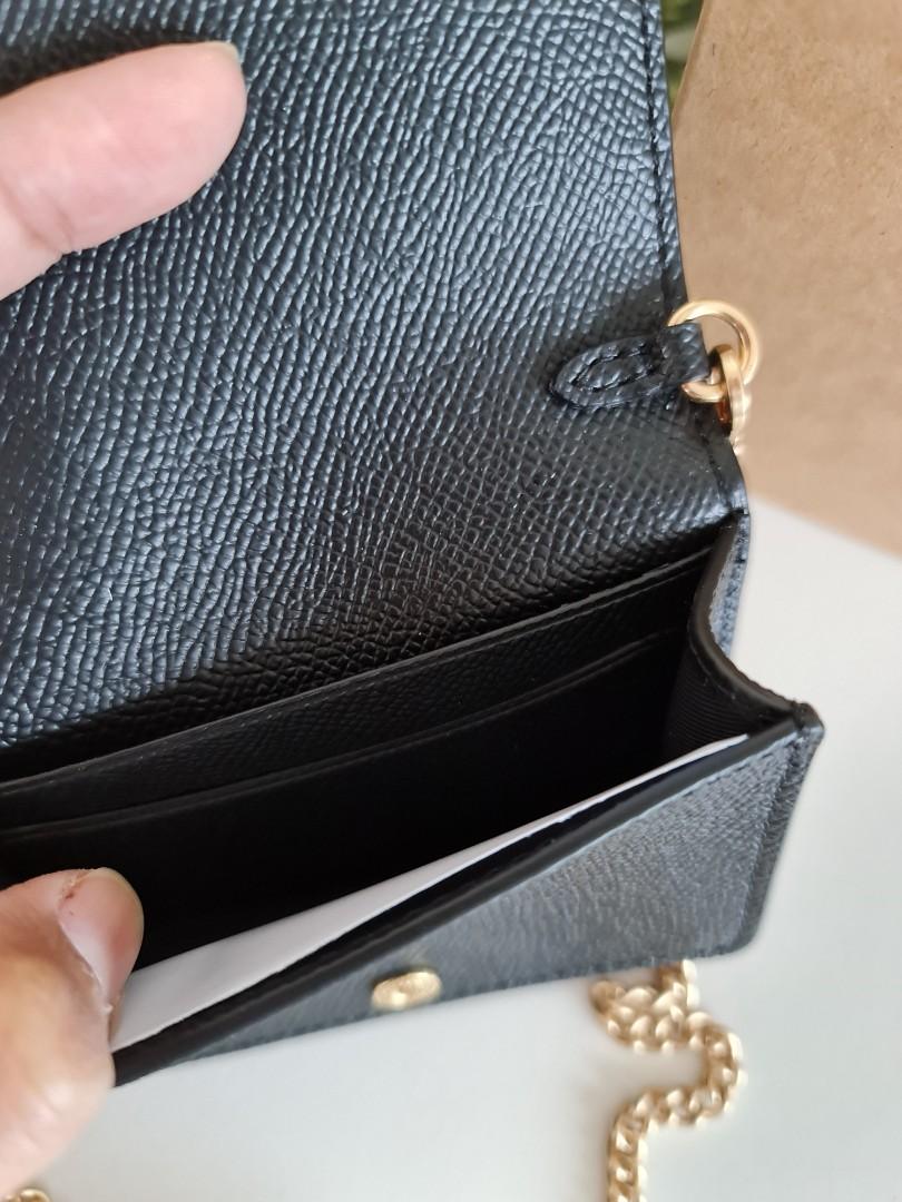 Coach Mini Wallet on Chain 100 Original, Luxury, Bags & Wallets on