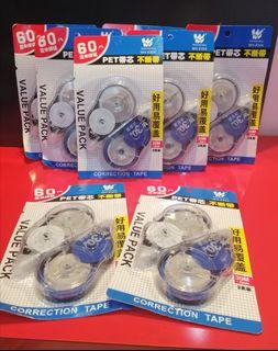 Correction Tape 60m x 5mm 2 per pack