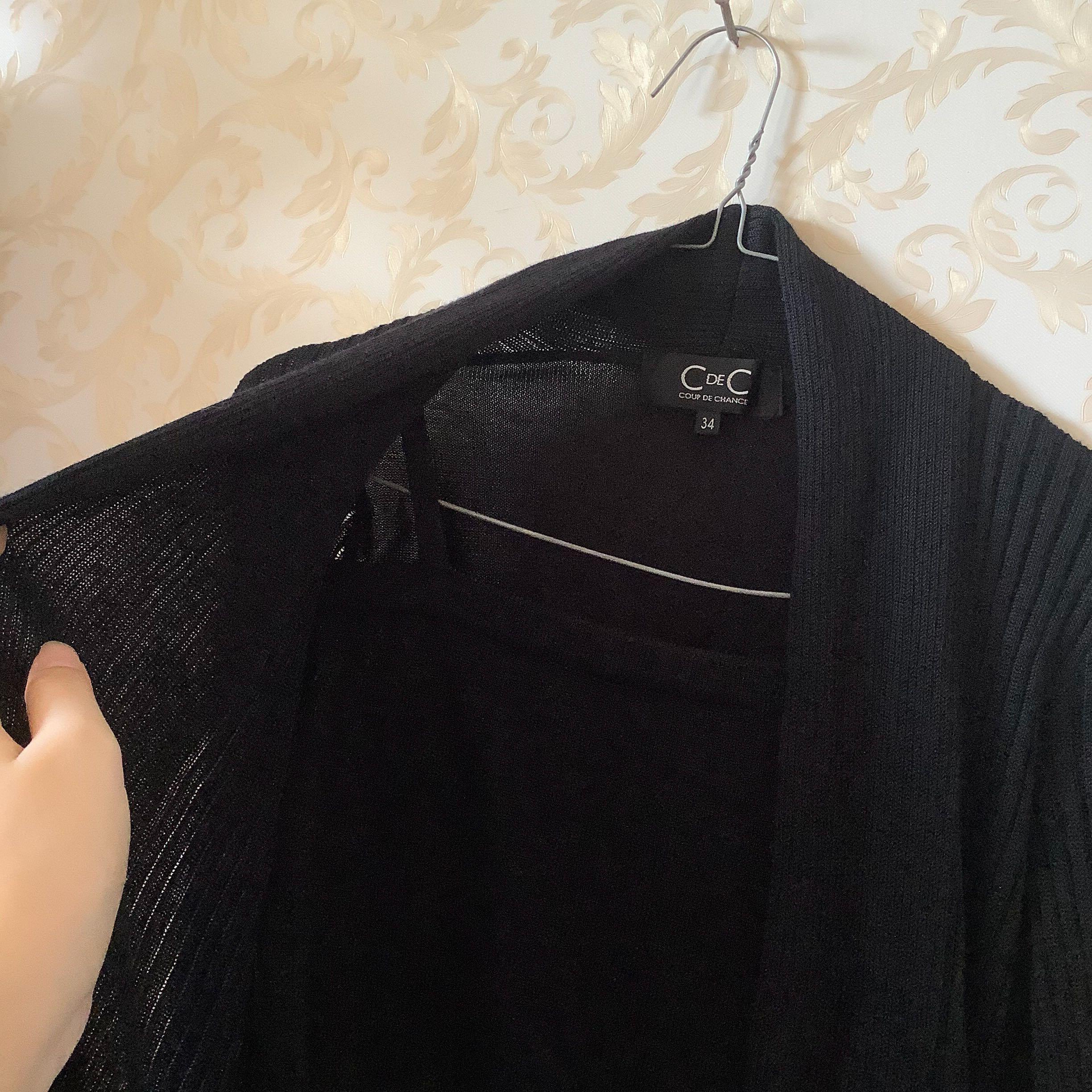 Coup De Chance Black Inner Outer Fesyen Wanita Pakaian Wanita Baju Luaran Di Carousell