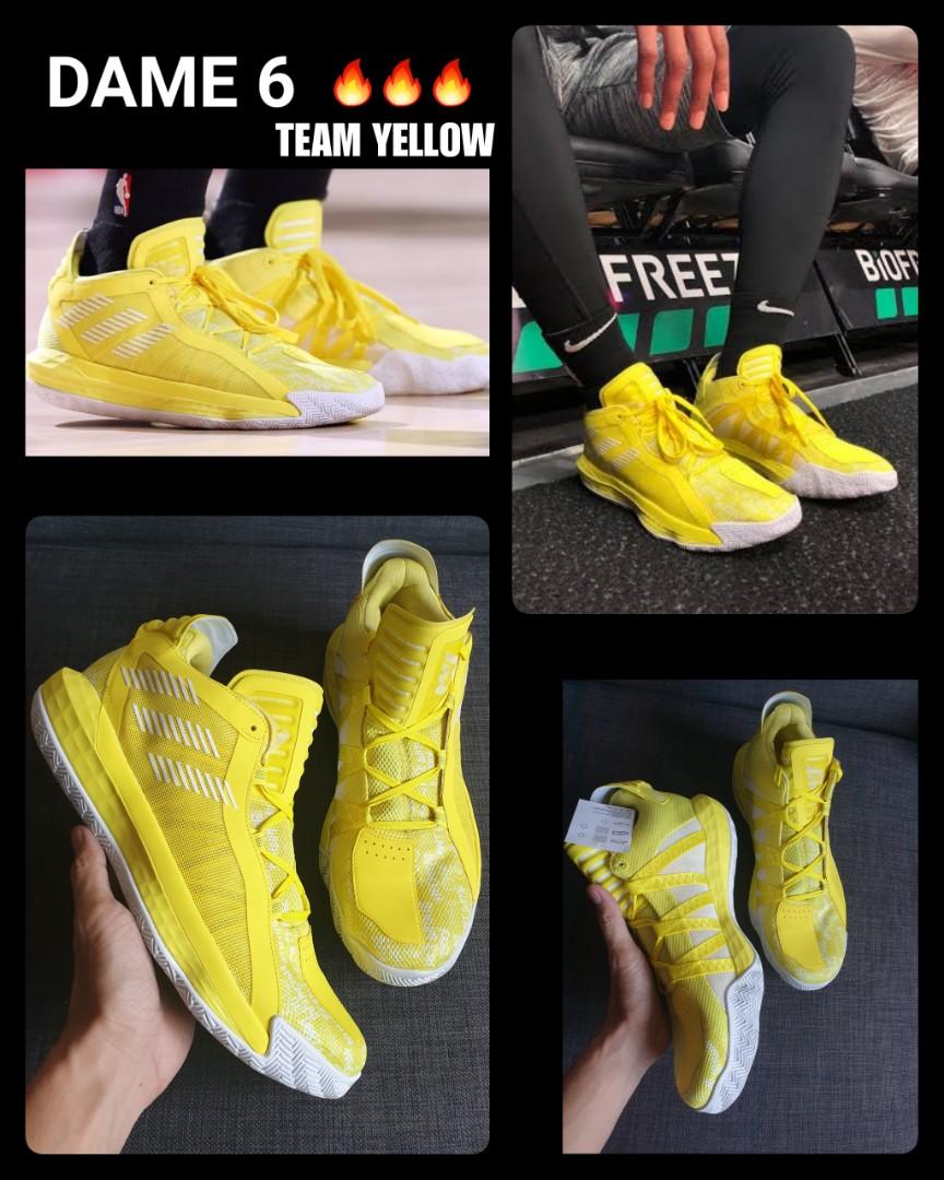 Dame 6 Team Yellow size 13.5, Men's Fashion, Footwear, Sneakers on Carousell