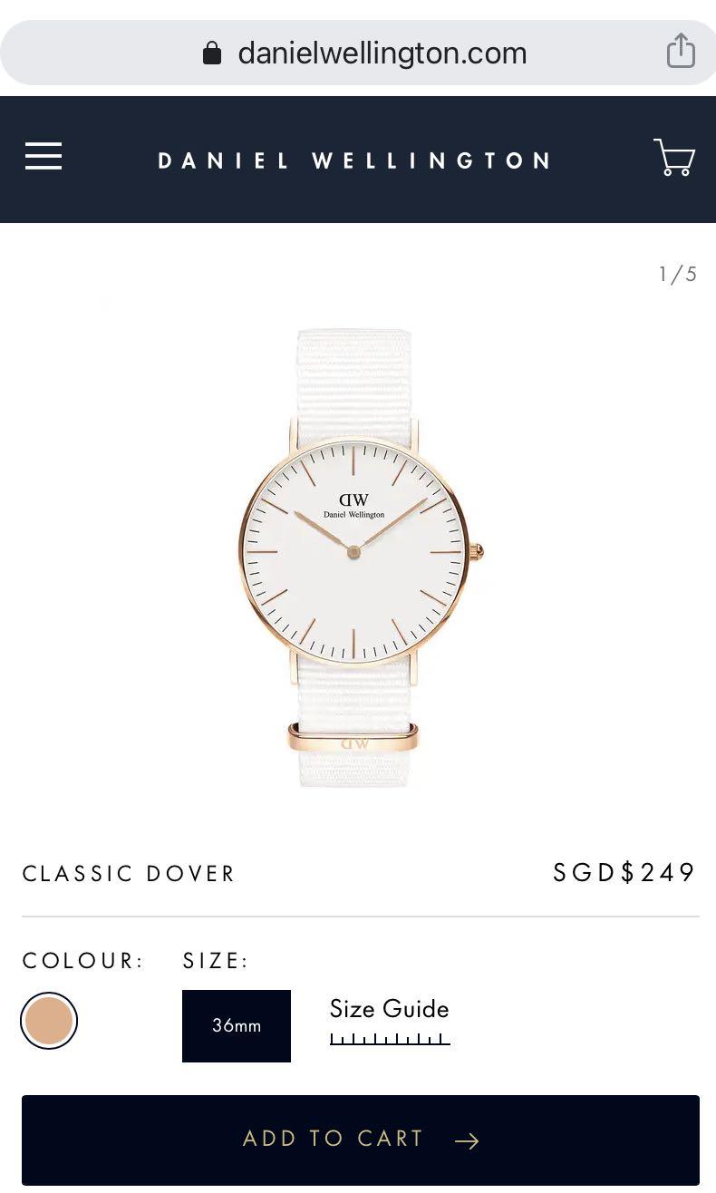 Daniel wellington hotsell classic dover