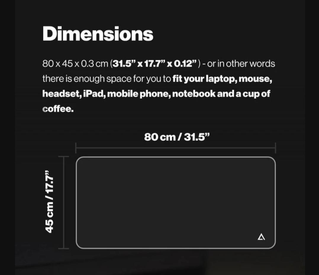 Deltahub large mouse pad desk pad high quality felt, Computers & Tech