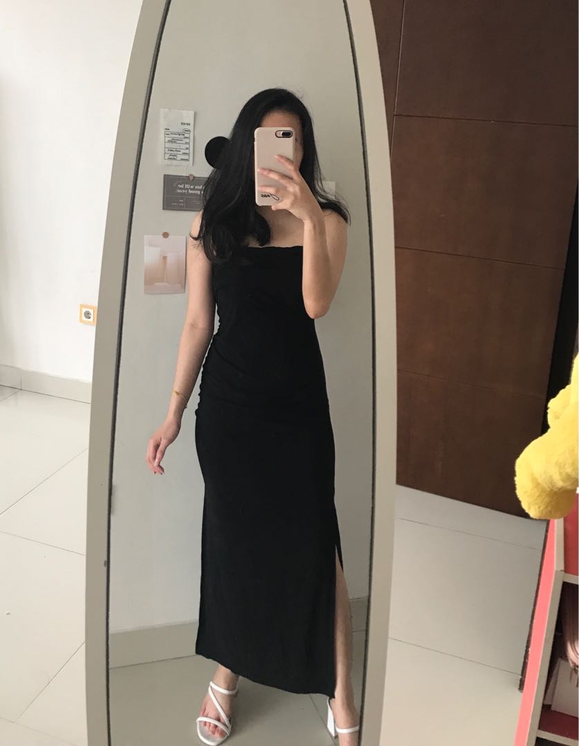 Dress Hitam / Party Dress / Dress Pesta 