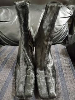 ENRICO COVERI All Real Pony Hair 8cm High Heel  Boots 全真馬毛8cm高跟中短靴 高踭靴64242490478465110