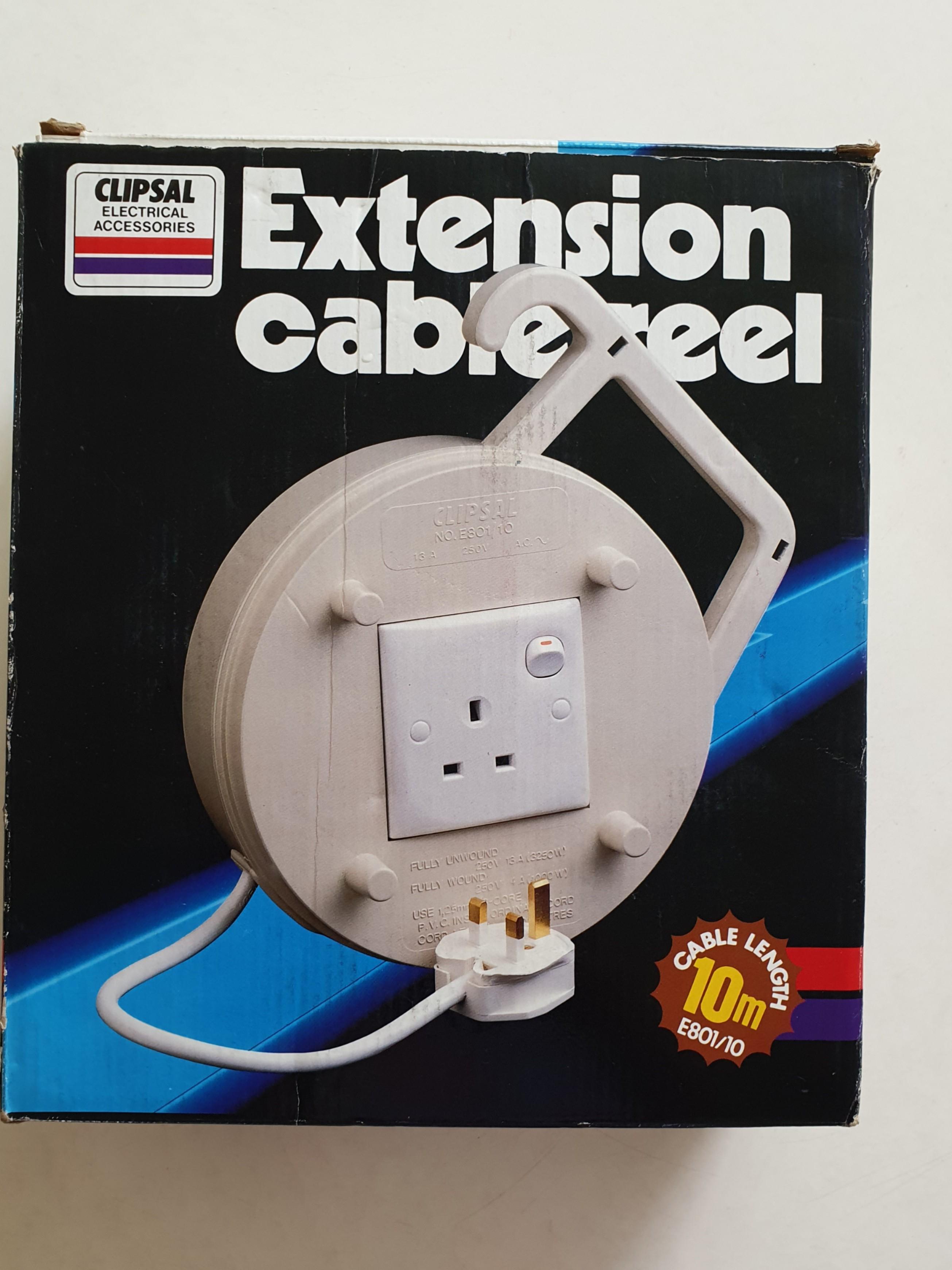 Extension Cable Reel, Computers & Tech, Parts & Accessories, Cables &  Adaptors on Carousell