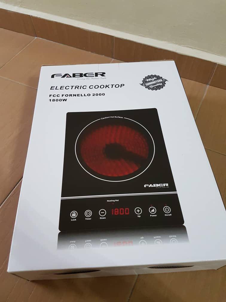 Faber Electric Cooktop, TV & Home Appliances, Kitchen Appliances