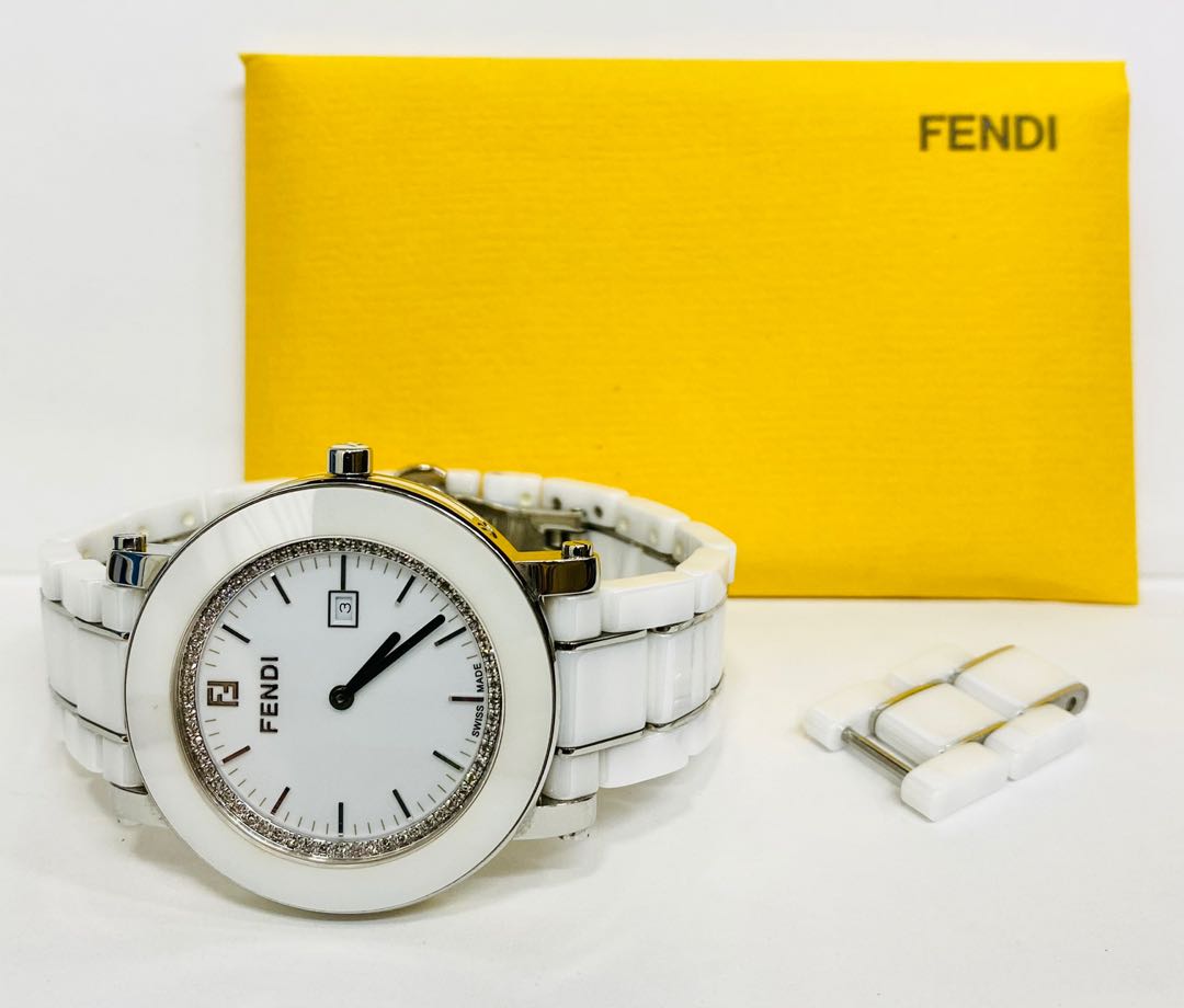 Fendi Orologi Diamond Ceramic Watch W0652 Luxury Watches on