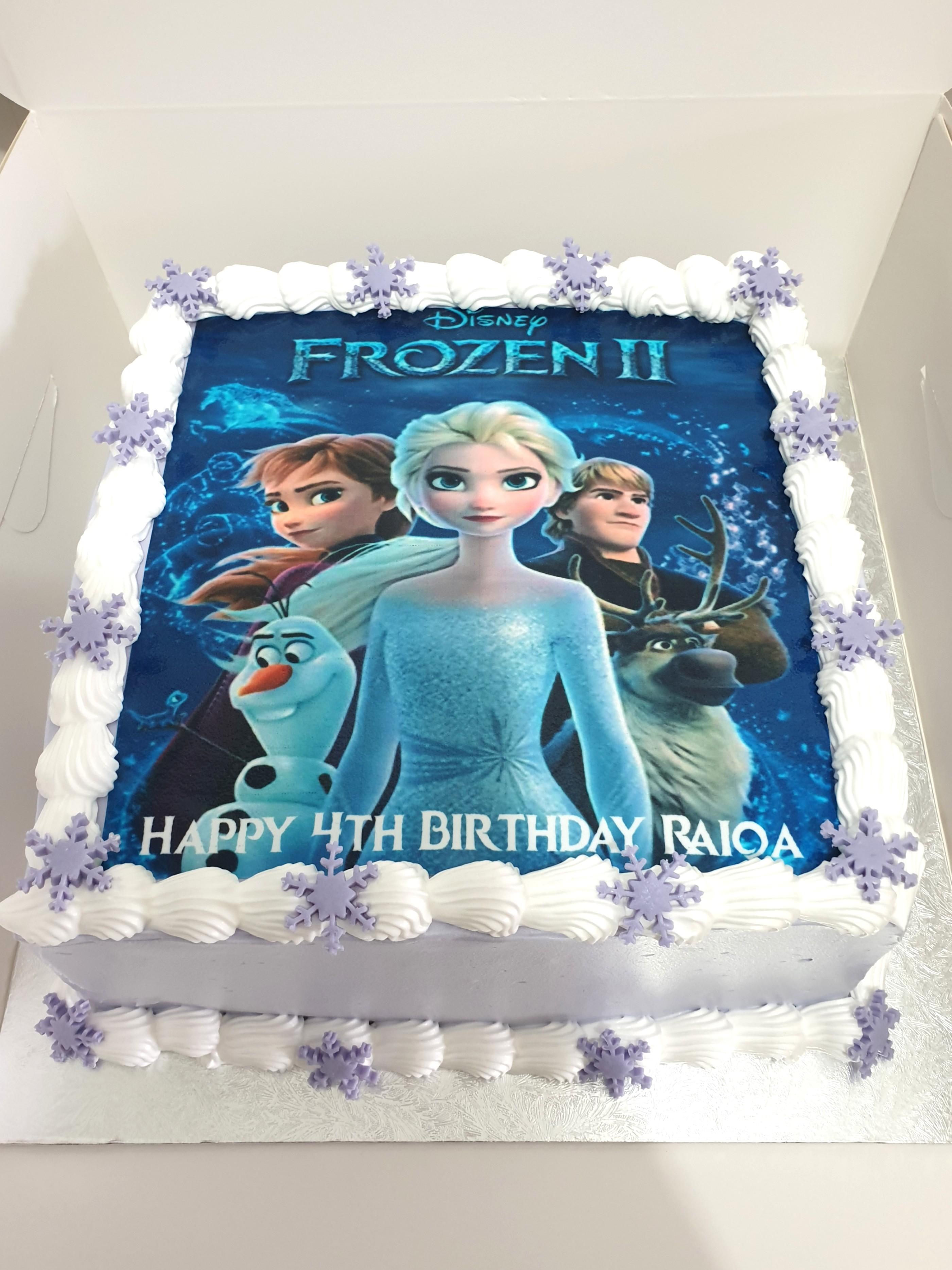 FROZEN CAKE TOPPER with personalized name and age of the celebrant | Lazada  PH