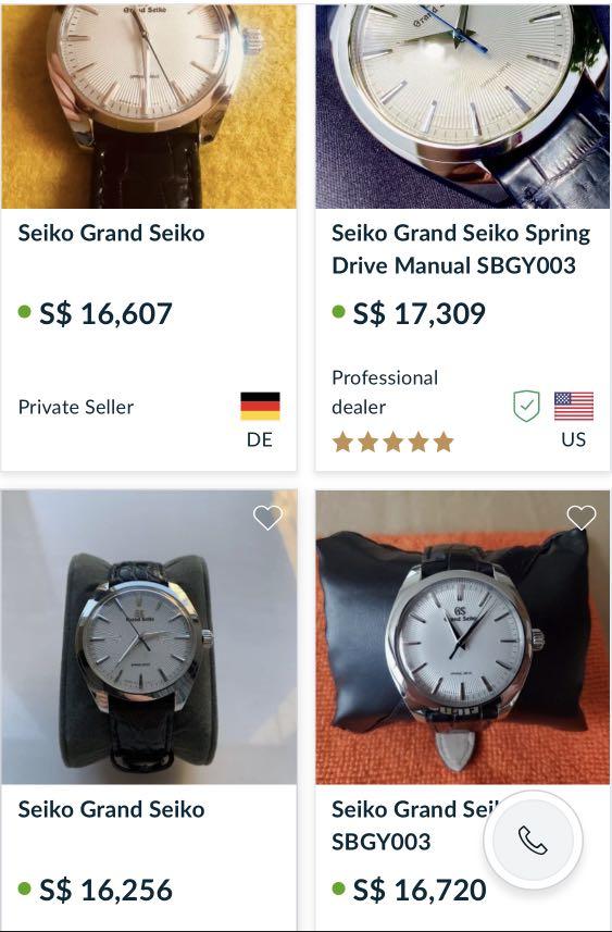 Grand Seiko SBGY003, Luxury, Watches on Carousell