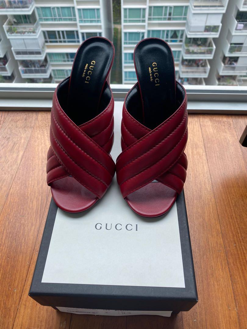 gucci webby mules