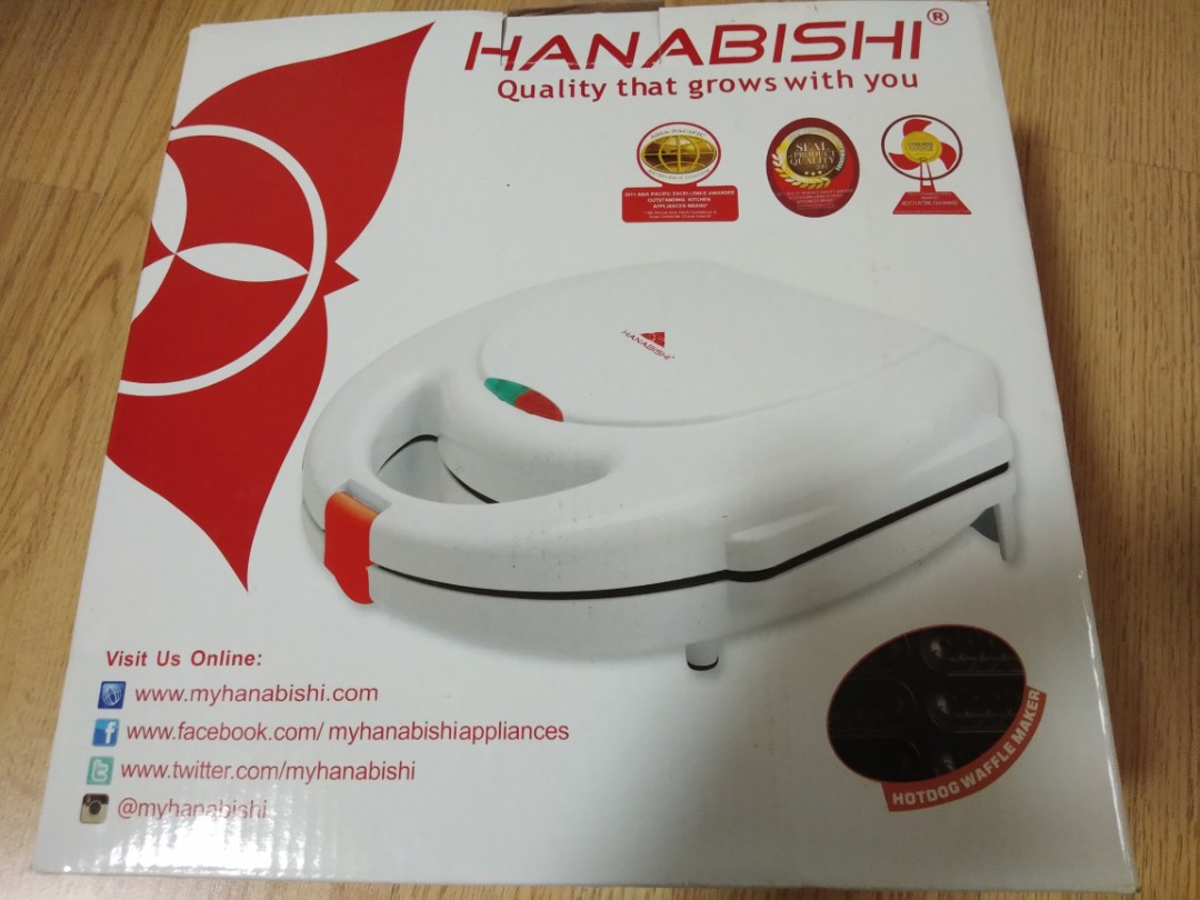 Hanabishi Hotdog waffle maker, TV & Home Appliances, Kitchen Appliances
