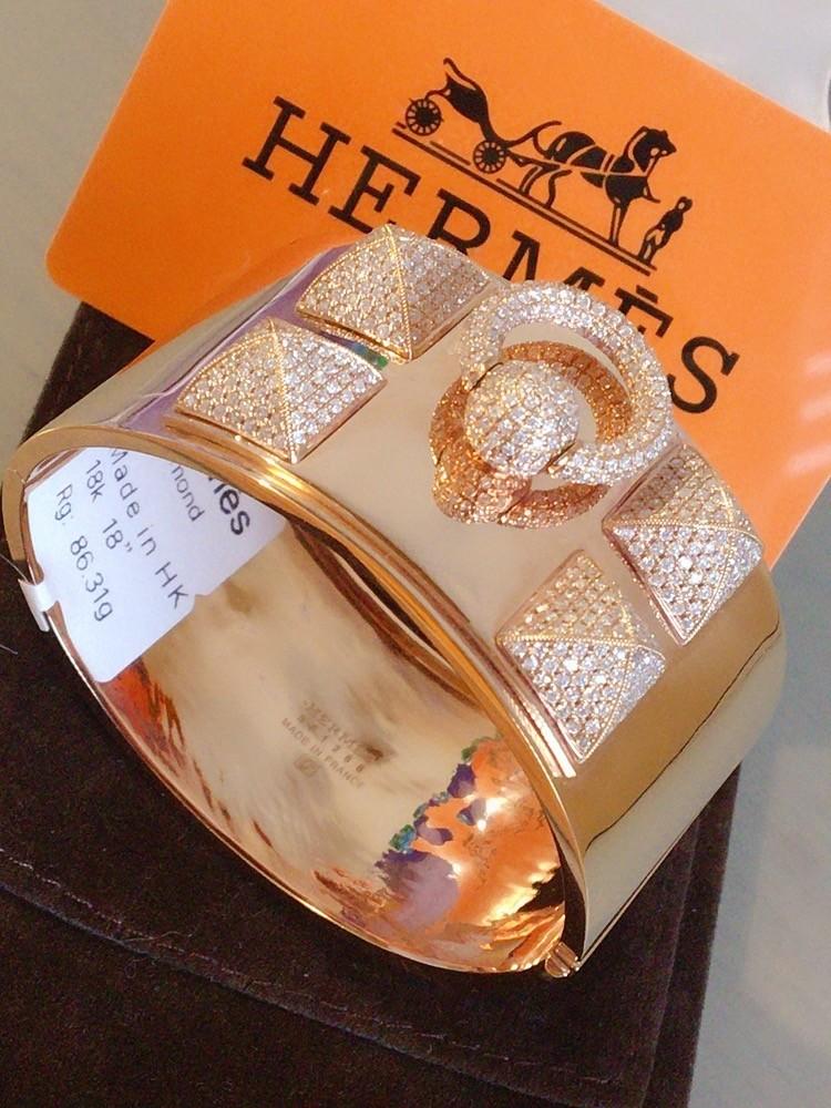 Hermes collier de hot sale chien diamond bracelet