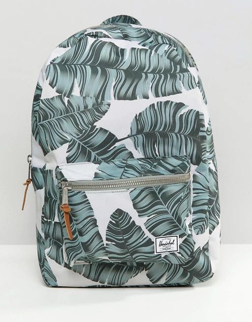 Herschel palm leaf backpack haversack Women s Fashion Bags