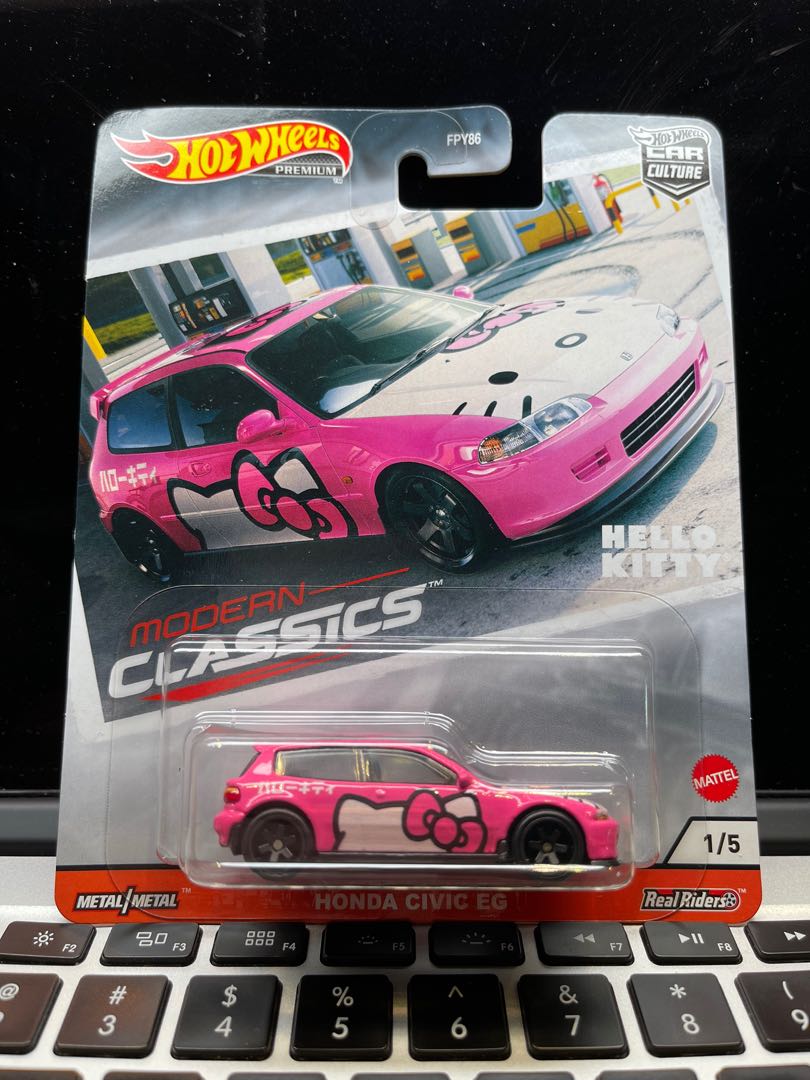 hot wheels hello kitty civic