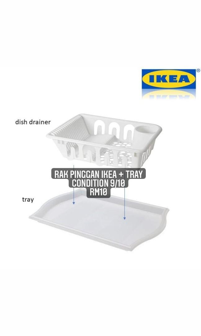 IKEA rak pinggan tray Furniture Home Living Bathroom Kitchen Fixtures on Carousell