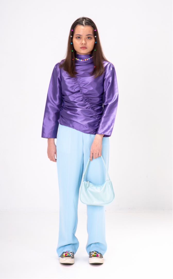 Ruched turtleneck Clearance